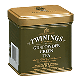 Twinings Of London classics gunpowder green tea, loose, light flavour strength Left Picture